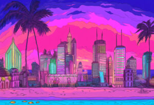 GTA 6 PC release Vice City neon skyline